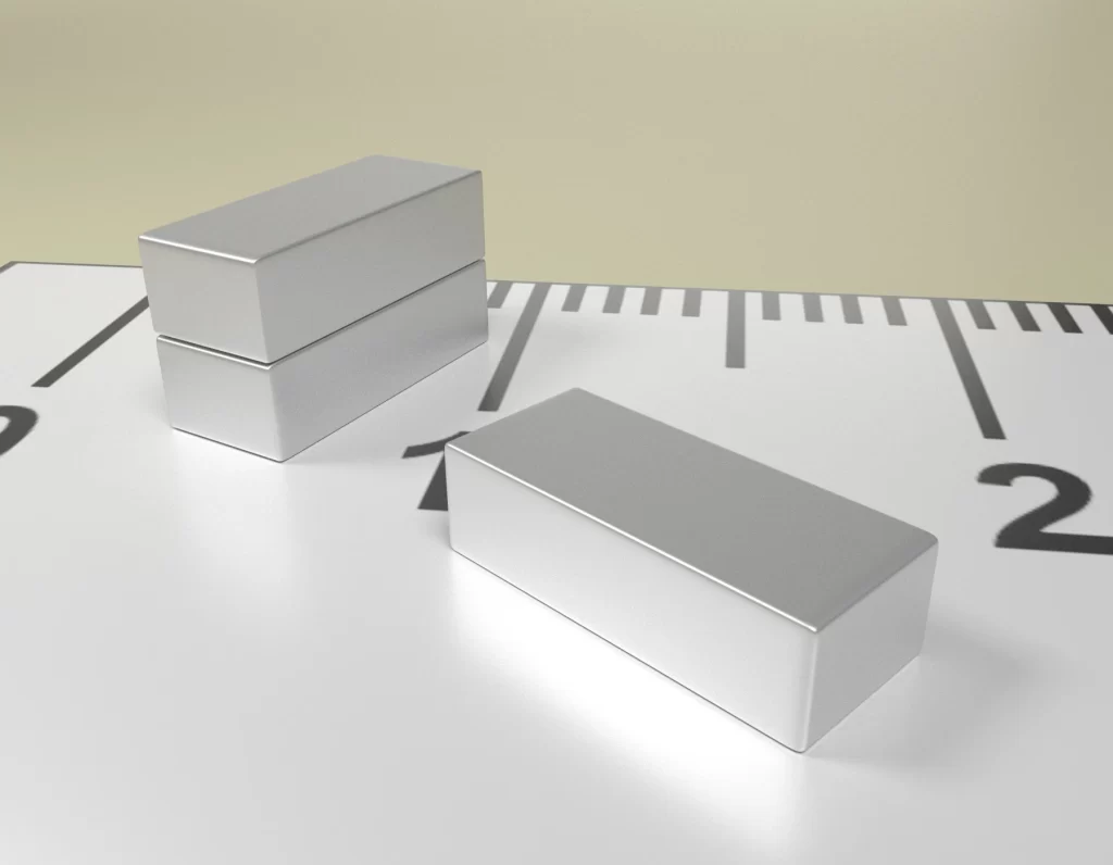 Neodymium Block Magnet 7,5 x 4 x 2 / N38SH - NdFeB