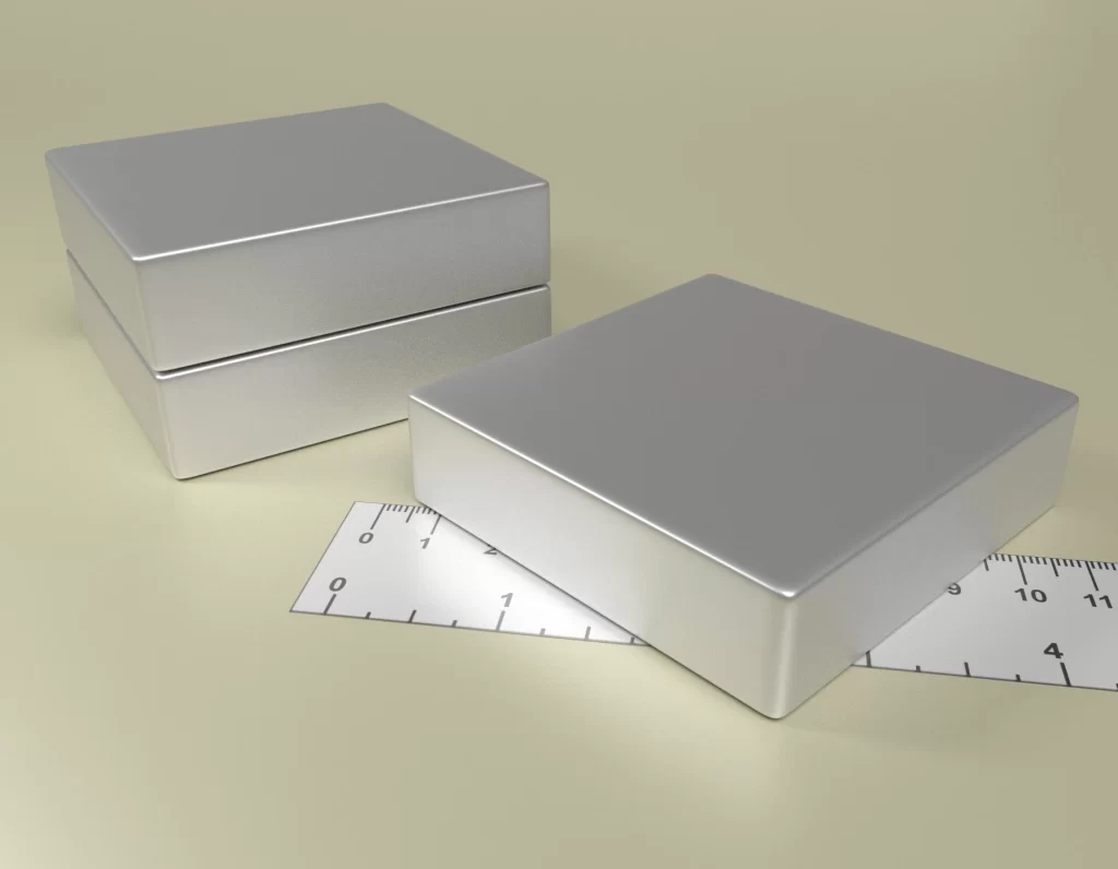 Neodymium Block Magnet 75 x 75 x 20 / N38 - NdFeB