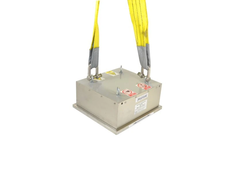 Magnetic block for iron separation  MB 350X320X43 / F with cleanout plate